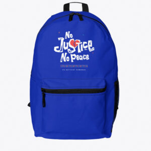 No Justice No Peace Backpack - Royal Blue